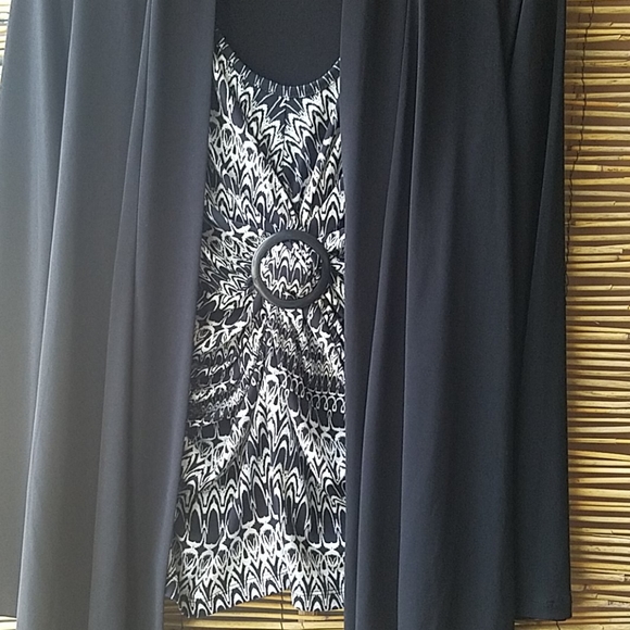 Simply French hi-low Blouse Cardigan - Picture 2 of 7